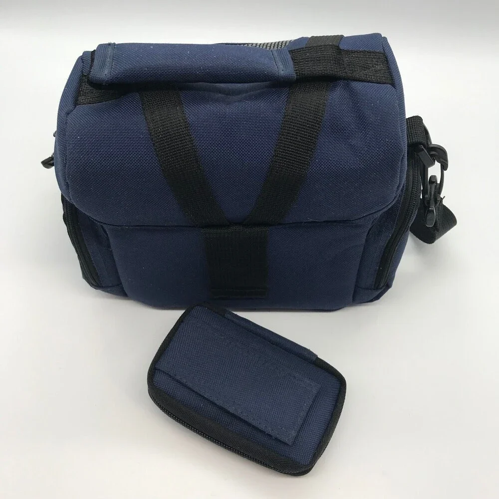 Naneu Pro Travelers TS15 Blue Camera Case Shoulder Strap Carrier & Mini Bag
